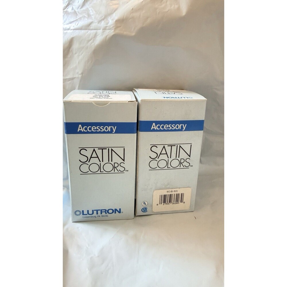 2 Lutron SC-BI-SW Satin Colors Snow Blank Insert Matte